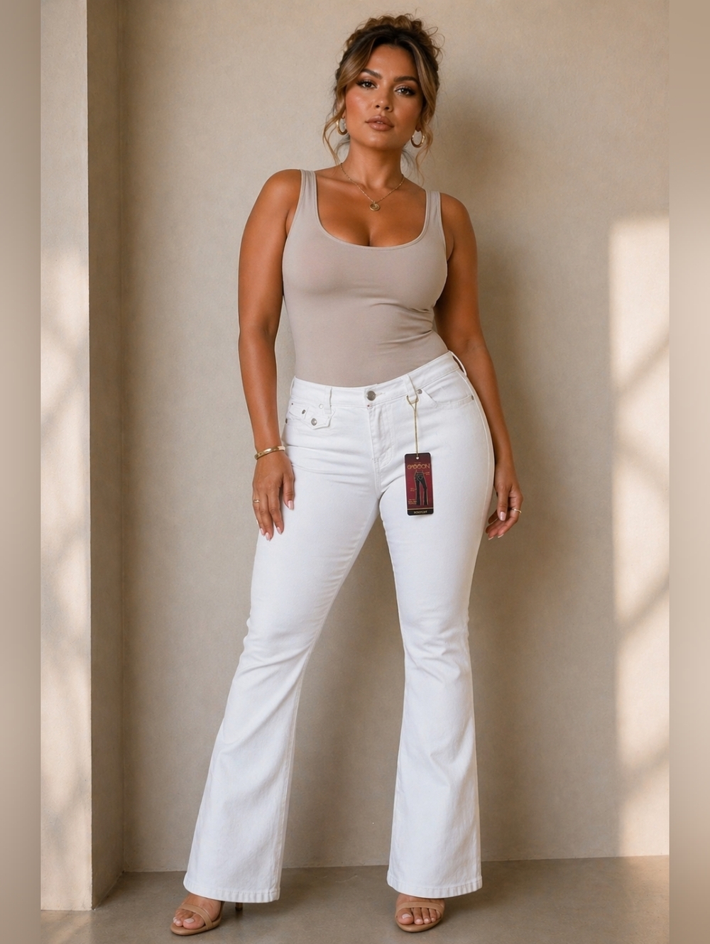​NWT! Ooh La La Sasson White Bootcut Jeans 16 Regular Lowrise Stretch Denim Pant